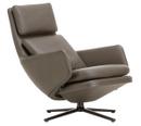 Grand Relax, Ohne Ottoman, Leder Premium F, umbragrau, Basic dark, 41,5 cm