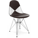 Kissen für Wire Chair (DKR/DKW/DKX/LKR), Sitz- und Rückenkissen (Bikini), Leder (Standard), Chocolate