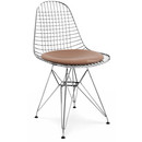 Kissen für Wire Chair (DKR/DKW/DKX/LKR), Sitzkissen, Hopsak, Cognac / elfenbein