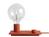Muuto - Control Table Lamp, Rot - mit LED-Leuchtmittel