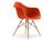 Vitra - Eames Plastic Armchair RE DAW, Rot (poppy red), Ohne Polsterung, Ohne Polsterung, Standardhöhe - 43 cm, Esche honigfarben