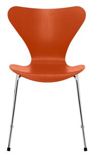 Serie 7 Stuhl 3107 Gefärbte Esche|Paradise Orange|Chrome