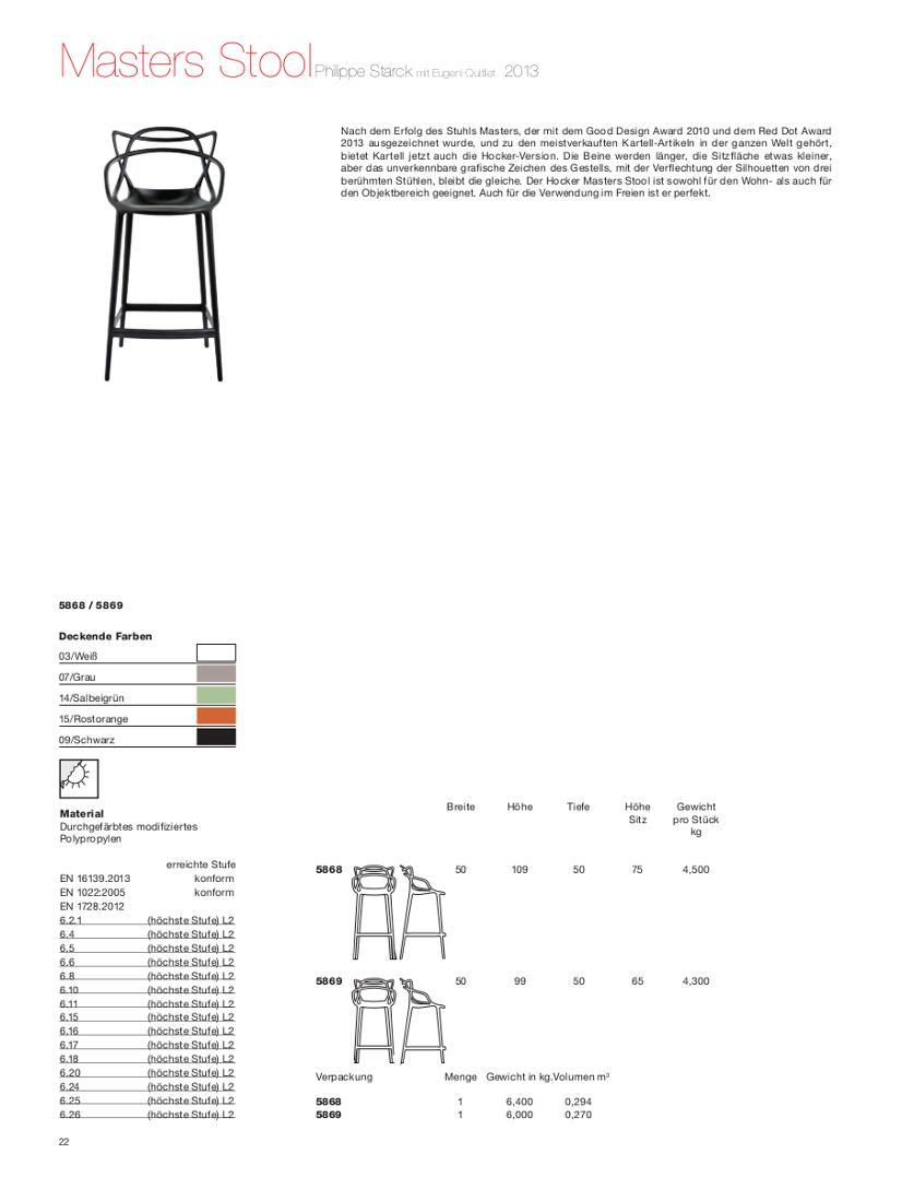 Kartell Masters Bar Stool Metallic Gold By Philippe Starck Eugeni Quitllet 2013 Designer Furniture By Smow Com