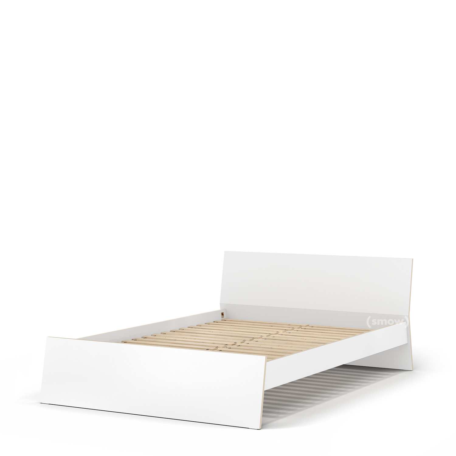 Stockholm Bett, 140 x 200 Designermöbel cm, Doppelbetten Weiß, Mit - Lampert smow Richard | Mit Lattenrost Kopfteil, von 