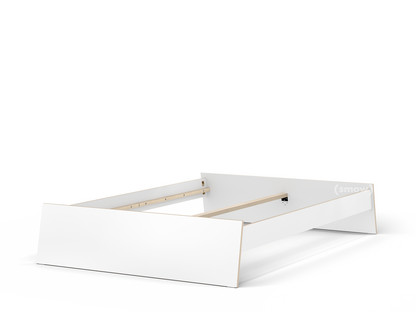 Stockholm Bett, 140 x - cm, Richard Lampert Ohne von | Ohne | Lattenrost smow Designermöbel Doppelbetten Weiß, 200 Kopfteil