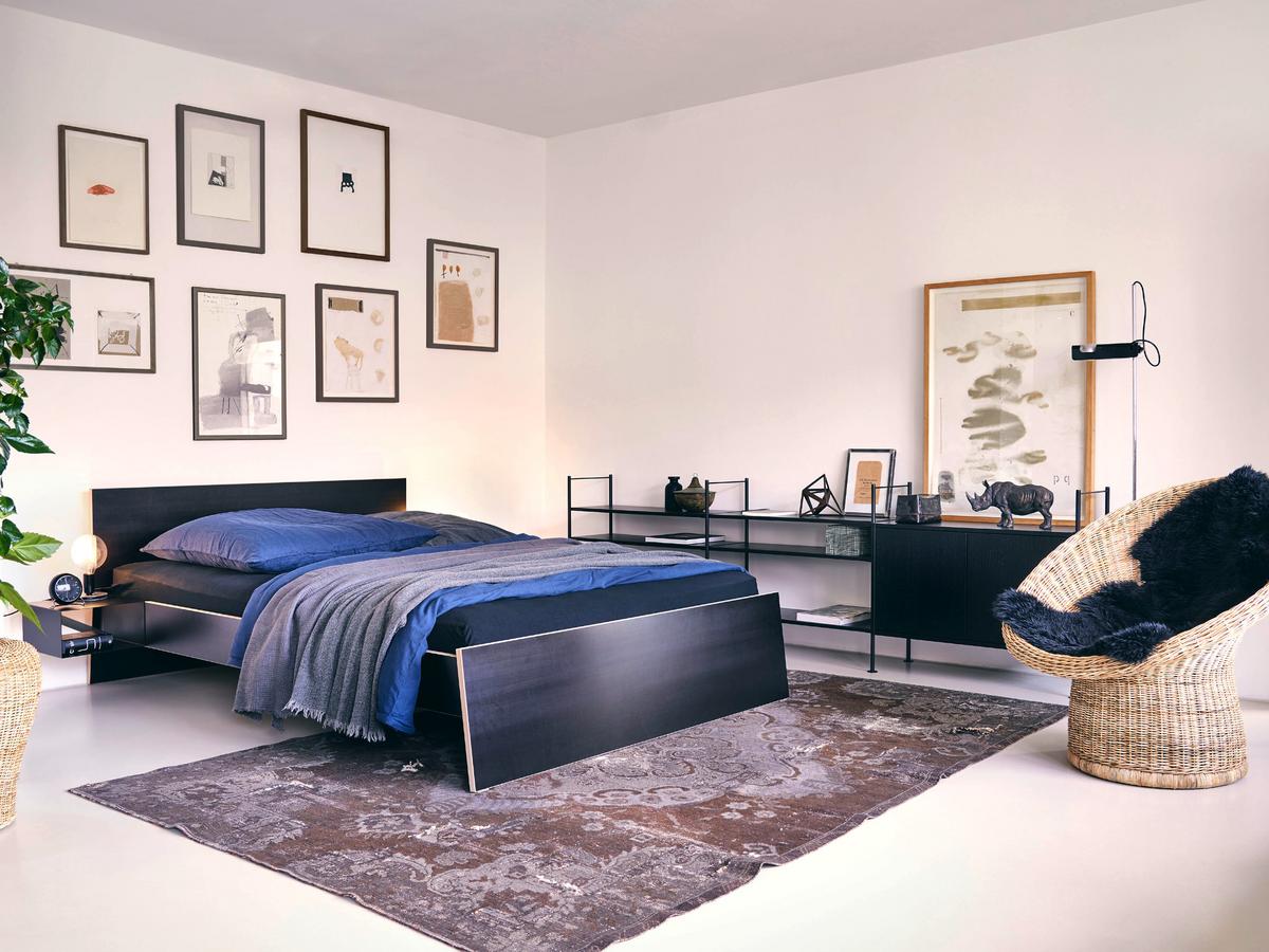 Stockholm Bett, 140 Ohne Designermöbel von smow Richard | cm, Lampert x Kopfteil, | Weiß, - Lattenrost Ohne 200 Doppelbetten