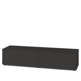 Nex Pur Box 2.0 mit Medienklappe 48 cm|H 37,5 cm x 180 cm (zwei Klappen)|Graphit