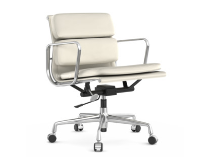 Soft Pad Chair EA 217 Poliert|Leder Premium F snow, Plano weiß